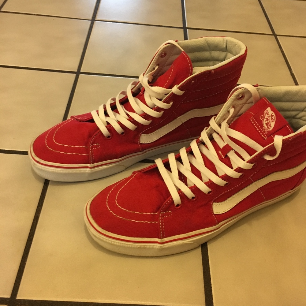 Red Sk8 High Vans